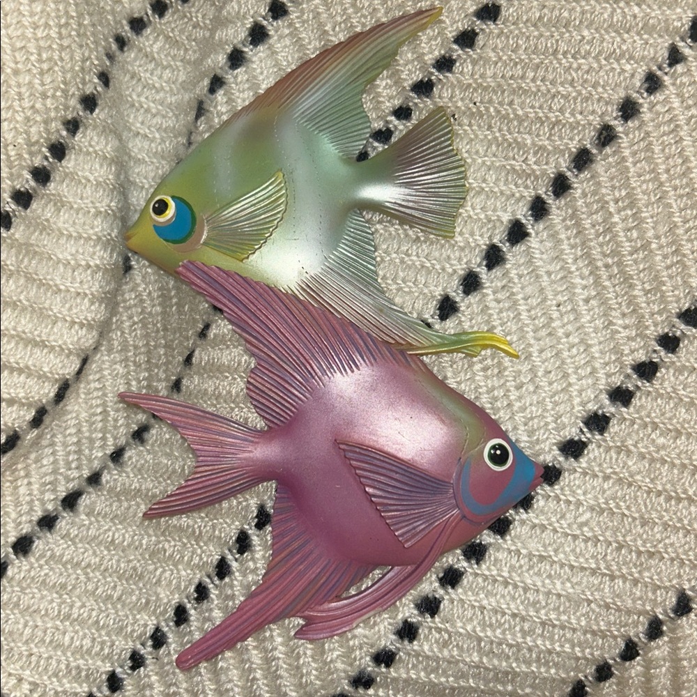 Vintage Fish Wall Plaques Set of 2 60’s